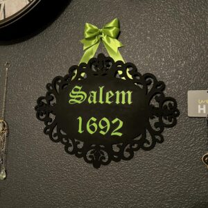 Salem Witch 1692 - green on black