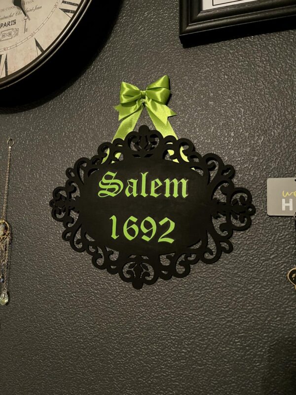 Salem Witch 1692 - green on black